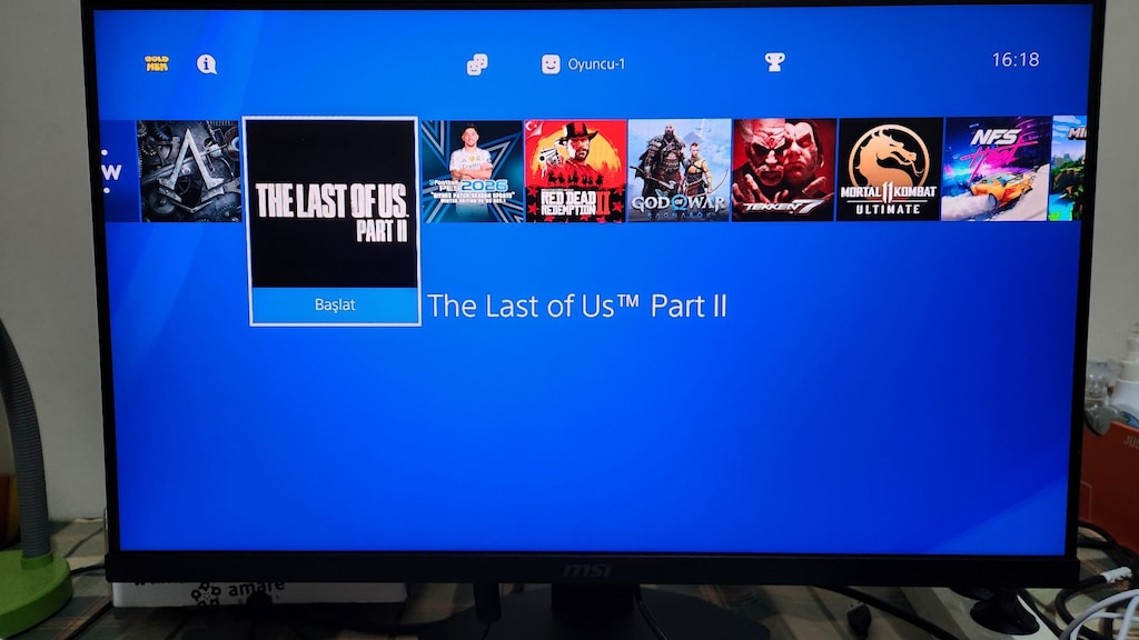 PS4 Pro 1 TB 4K, FC 27 Dahil 16 Oyunlu, Çift Orijinal Kollu - 8