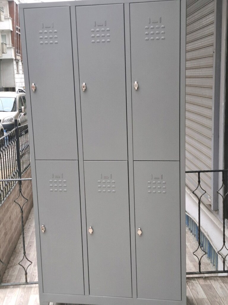 6 KAPAKLI METAL SOYUNMA DOLABI ÜCRETSİZ TESLİMAT - 3