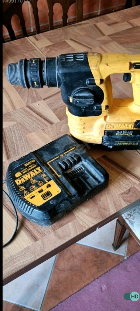 ŞARJLI 24 VOLT ORJİNAL ALMAN DEWALT BİJON KIRICI DELİCİ DARBELİ MATKAP - 7