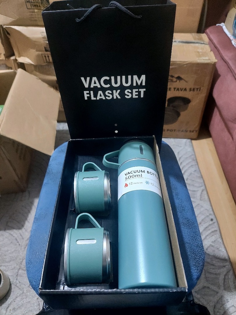 kamp seyehat bardaklı termos 500 ML - 4