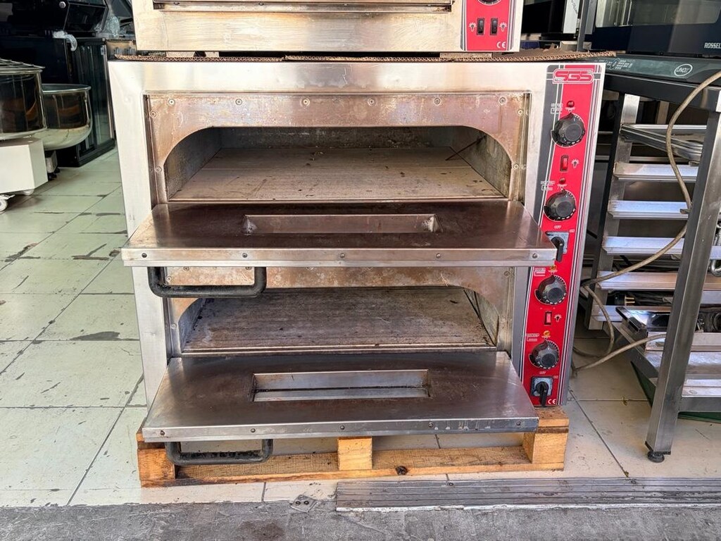 SGS 6868 Elektrikli Pizza Fırını / Çift Katlı Taş Tabanlı Fırın - 2