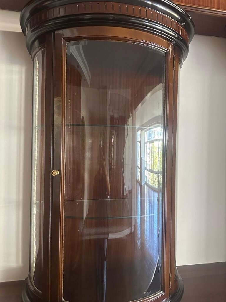 Camlı oval çok şık vitrin - 3