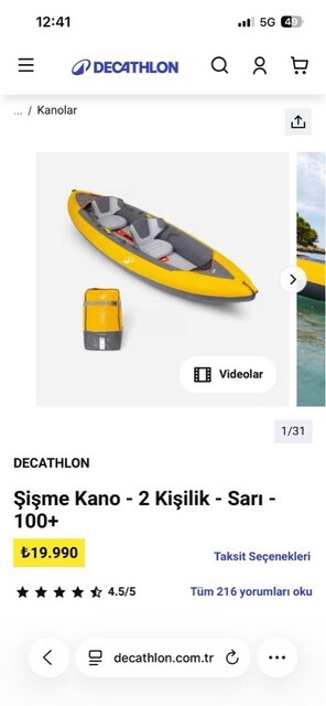 şişme kano