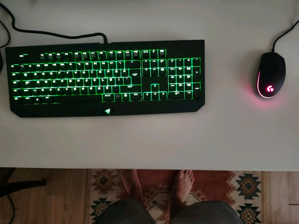 Razer Cynosa V2 ve Logitech G203 pro Mouse