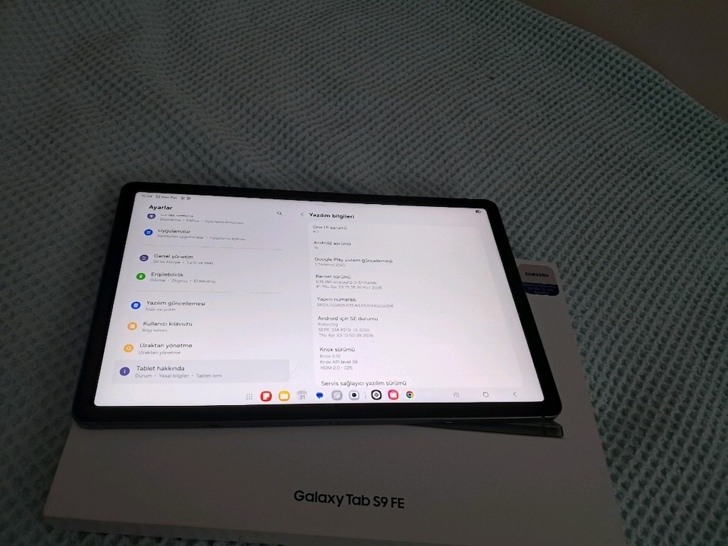 SIFIRDAN FARKSIZ YURTİÇİ 5AY GARANTİLİ 128GB 6RAM 10.9İNÇ SAMSUNG S9FE - 6