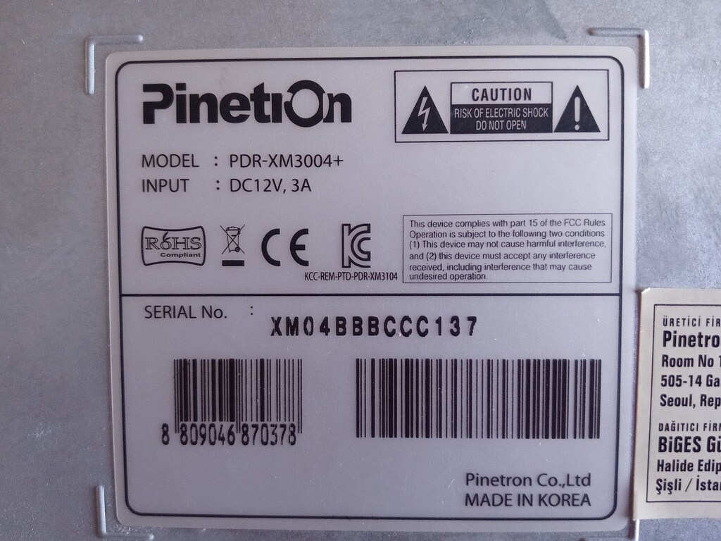 Arızalı Pinetron PDR-XM3004 4 Kanal DVR Kayıt Cihazı - 10