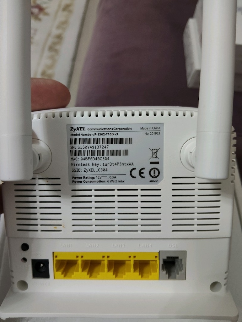 ZYXEL P-1302-T10D v3 MODEM - 2