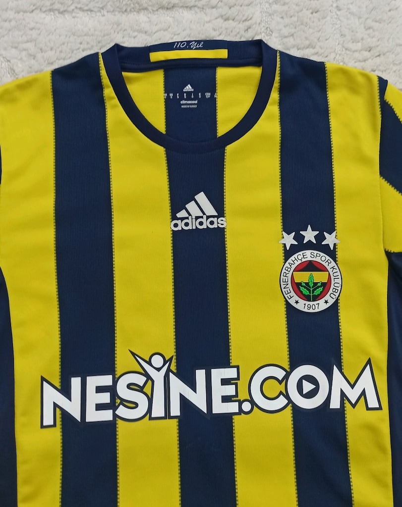 2016-2017 Sezonu Robin Van Persie Orijinal Fenerbahçe Çubuklu Forma - 3