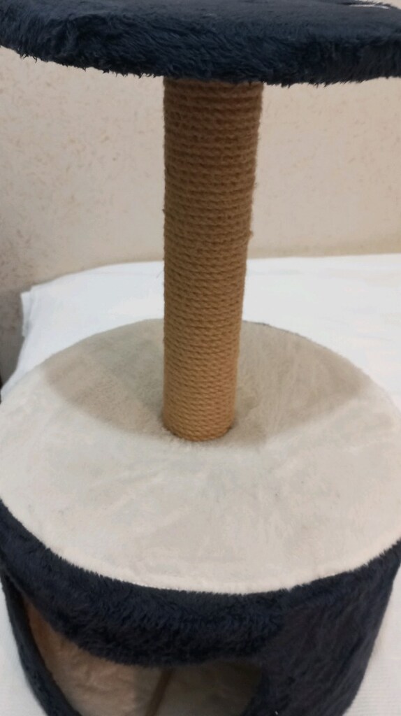 Peluşlu kedi tırmanma oyun evi - 2