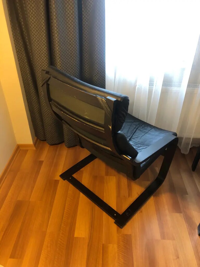 Ikea Deri Poang Koltuk ve Tabure - 3