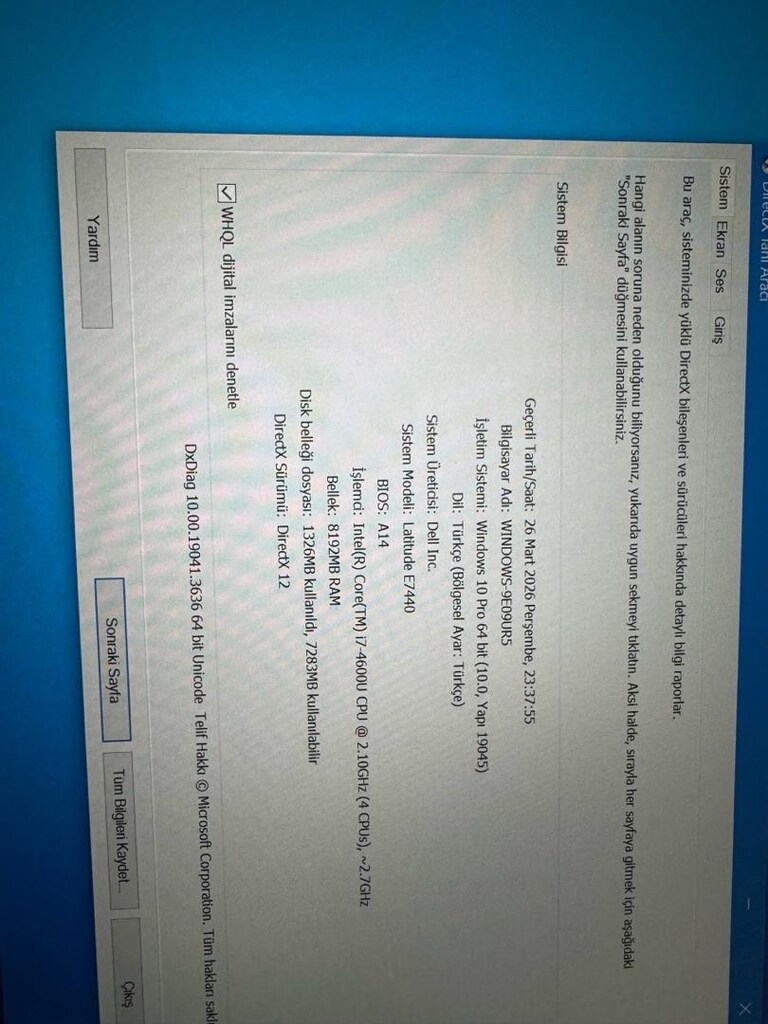 dell i7 4.Nesil 4/120 - 8