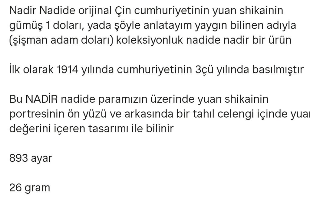1 Çin yuan gümüş para 1914 - 6
