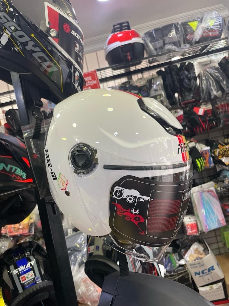 GÜNEŞ VİZÖRLÜ YARIM KASK SIFIR - 3
