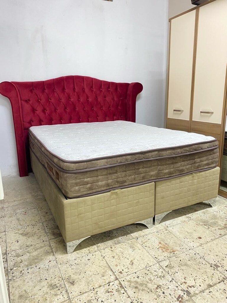 2. EL ŞIK VE TEMIZ ÇIFT KIŞILIK BAZA YATAK VE BAŞLIK - 7