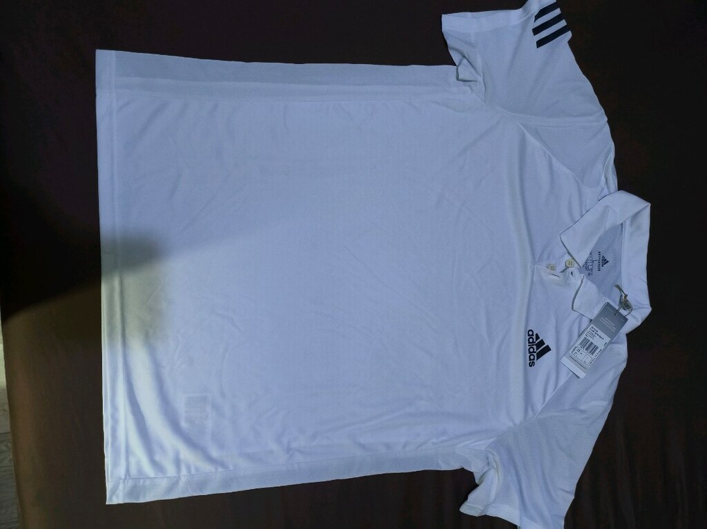 Adidas GK5416 3STR polo primegreen aeroready L Beden beyaz tişört - 4