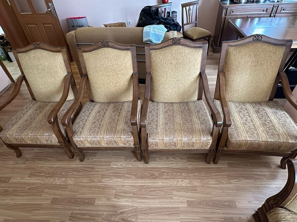 Ahşap Oymalı Klasik Salon Takımı – Eksiksiz Takım - 11