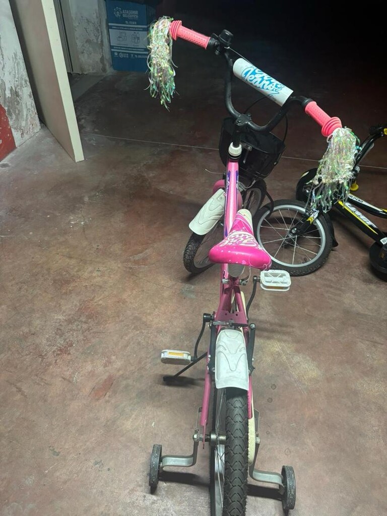 BMX Sarı Bisiklet ve pembe kız bisikleti - 8