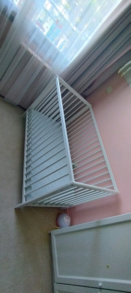 ikea Bebek Karyolası Beyaz, 60x120 yatak dahildir - 2