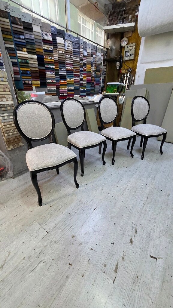4 adet madalyon sandalye sifir kendi yapimiz - 12