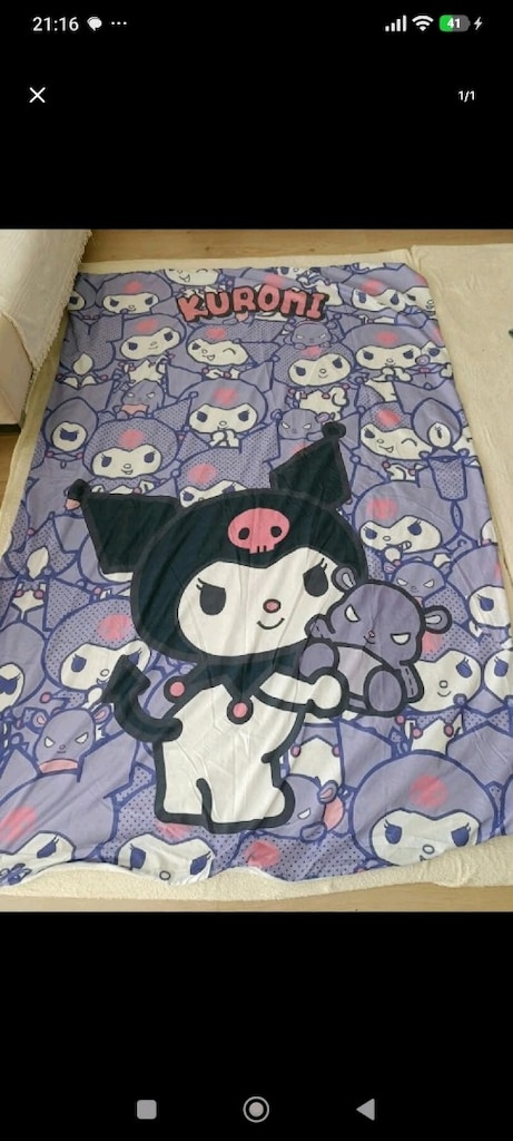 Kuromi nevresim takımı ve perdeler - 2