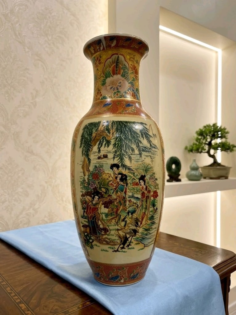 Vintage Uzak Doğu Porselen Vazo - 30 cm - 2
