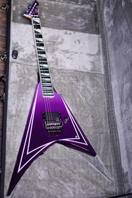ESP ALEXI HEXED PURPLE FADE W PINSTRIPES NEW CUSTOM