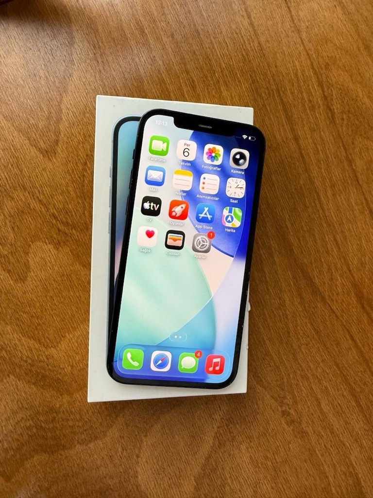 İPHONE 12 SİYAH 64 GB PİL 88 YURTİÇİ HATASIZ FATURALI - 10