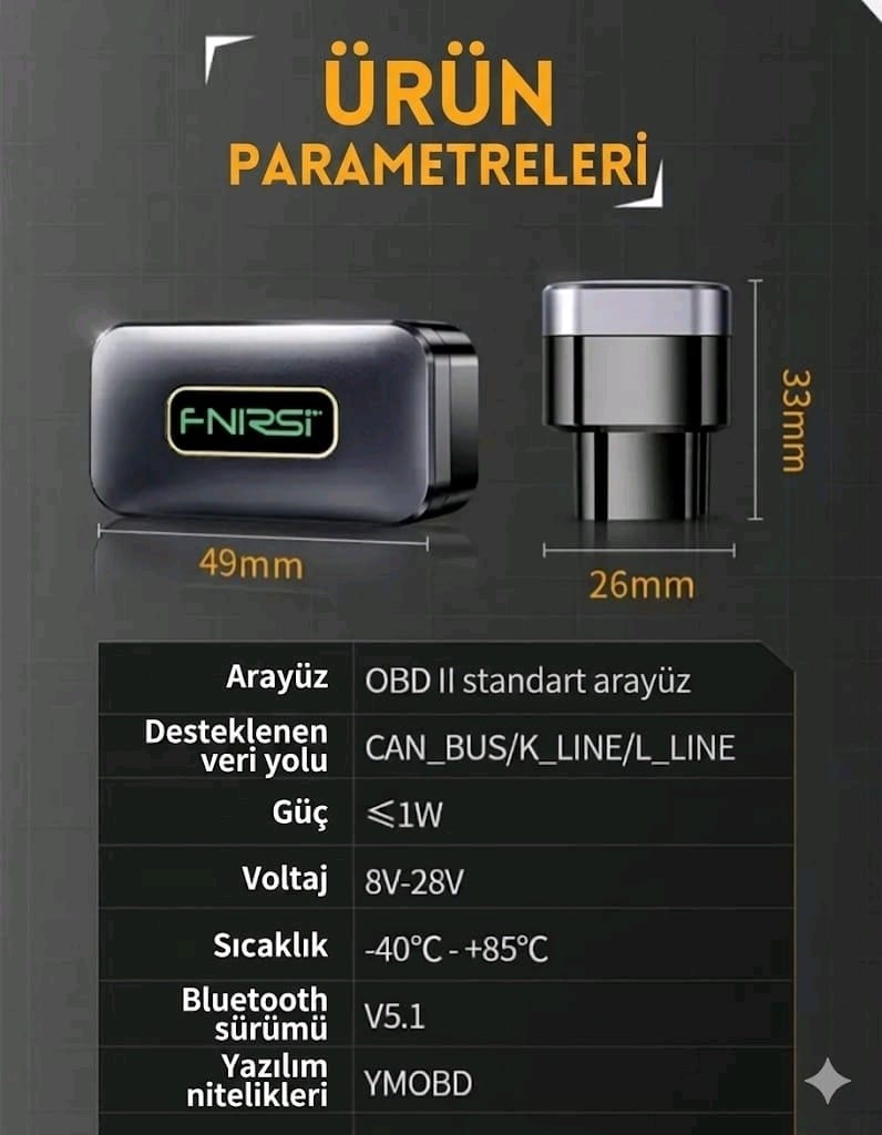Obd arıza tespit cihaz iPhone uyumludur - 2
