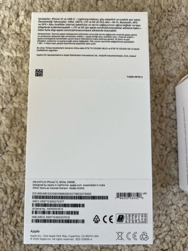 IPhone 12 256GB Yepyeni - 3