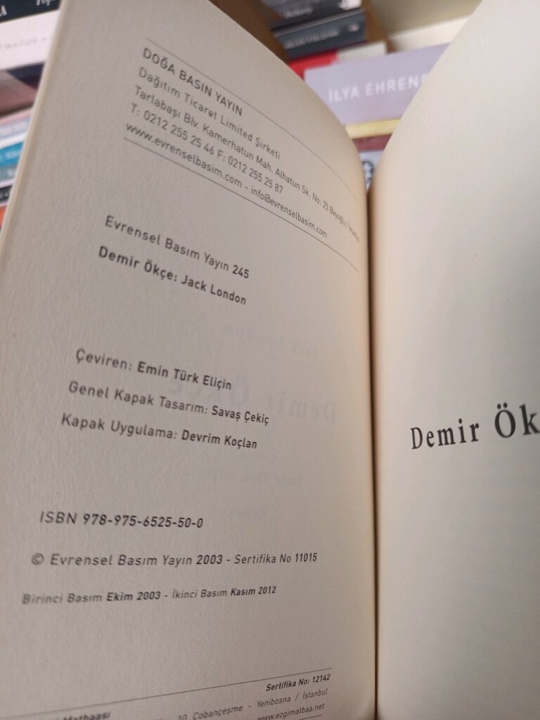 Demir Ökçe - Jack London (Politik Roman) - 2