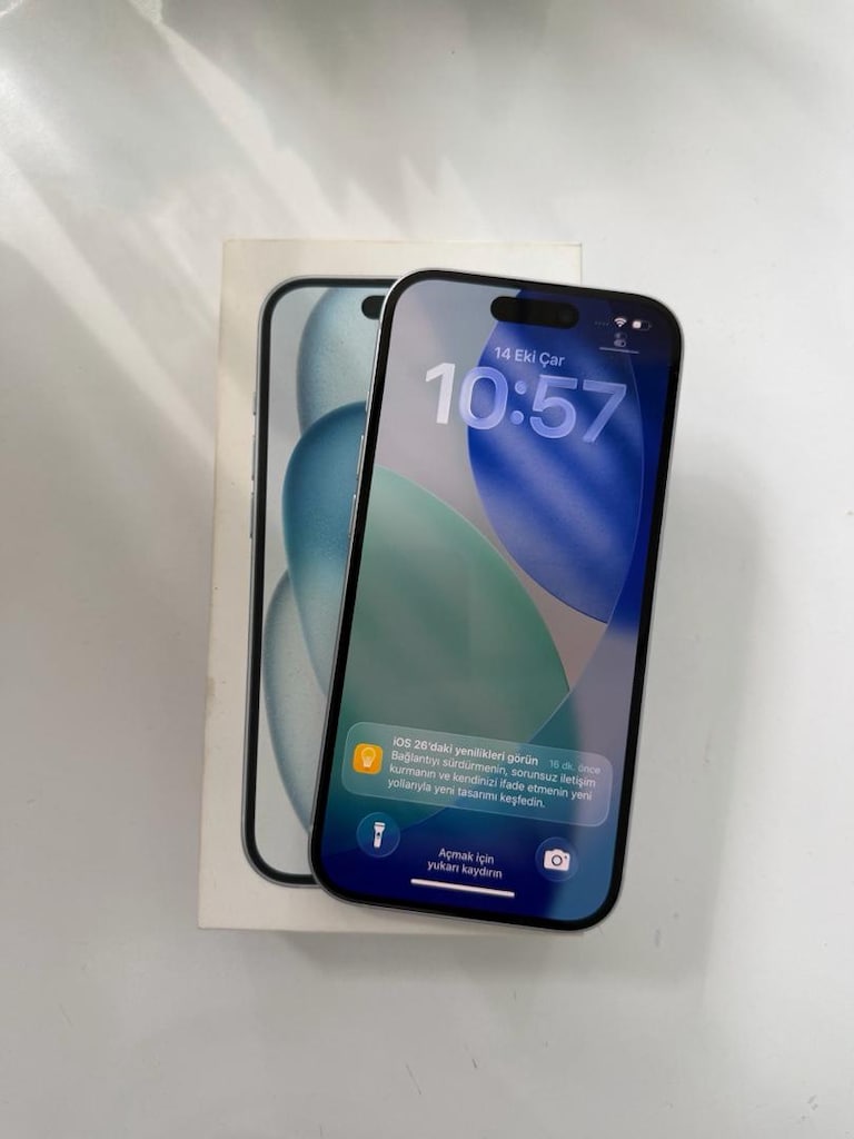 IPHONE 15 128GB 22AY GARANTİ 10/10 HATASİZ FULL ORJİNALL PİLL 100 - 2