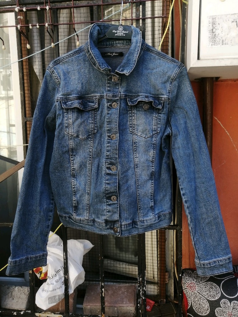 Mavi jeans bayan kot ceket L beden
