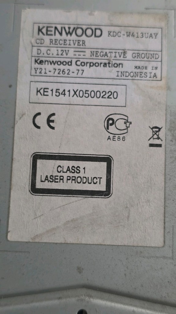 Kenwood kdc-w413u araba teybi, Usb, Aux, cd - 7