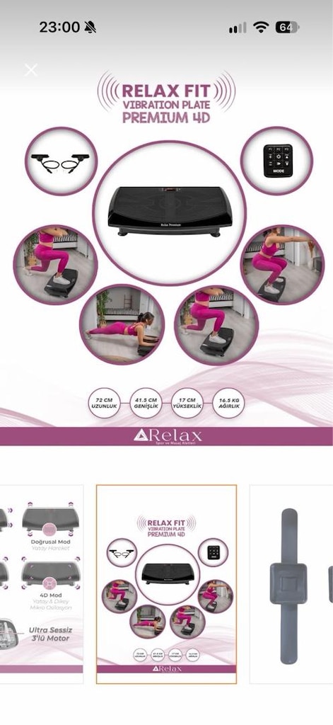 Relax Fit Vibration Plate Premium 4D - 3
