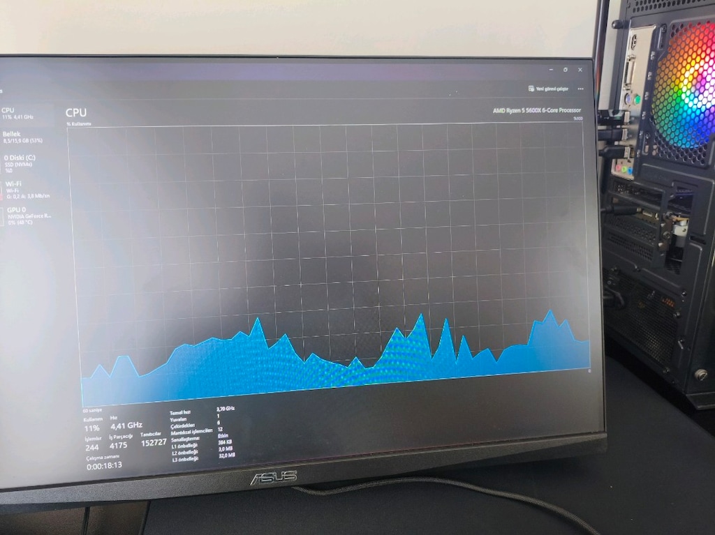 FULL SET R5 5600X • RTX 4060 • 180Hz • WRAITH & HYPERX • MASA - 6