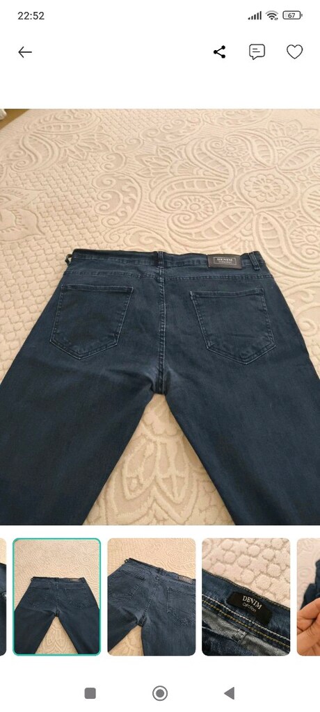 38 büyük beden erkek kot pantolon - 8