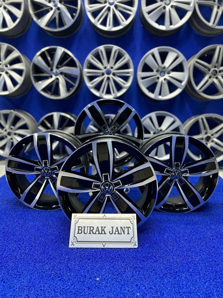 17 inç Orjinal hatasız 5x112 passat golf caddy Jetta uyumlu janttakım - 4