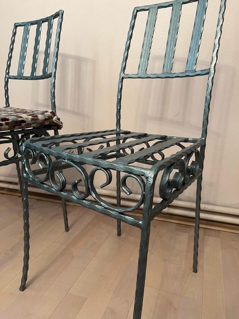 Özel Yapım Ferforje Sandalye - 10