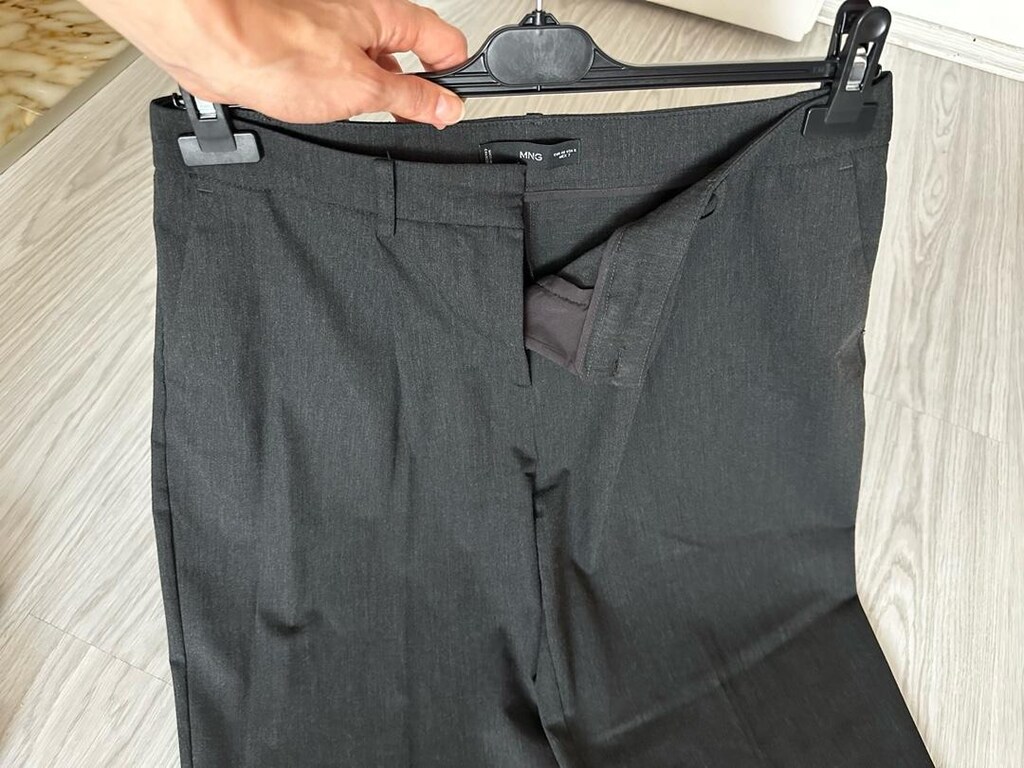 Mango Antrasit Kadın Kumaş Pantolon - 7