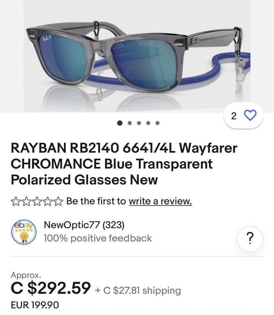RayBan Wayfarer güneş gözlüğü - 2