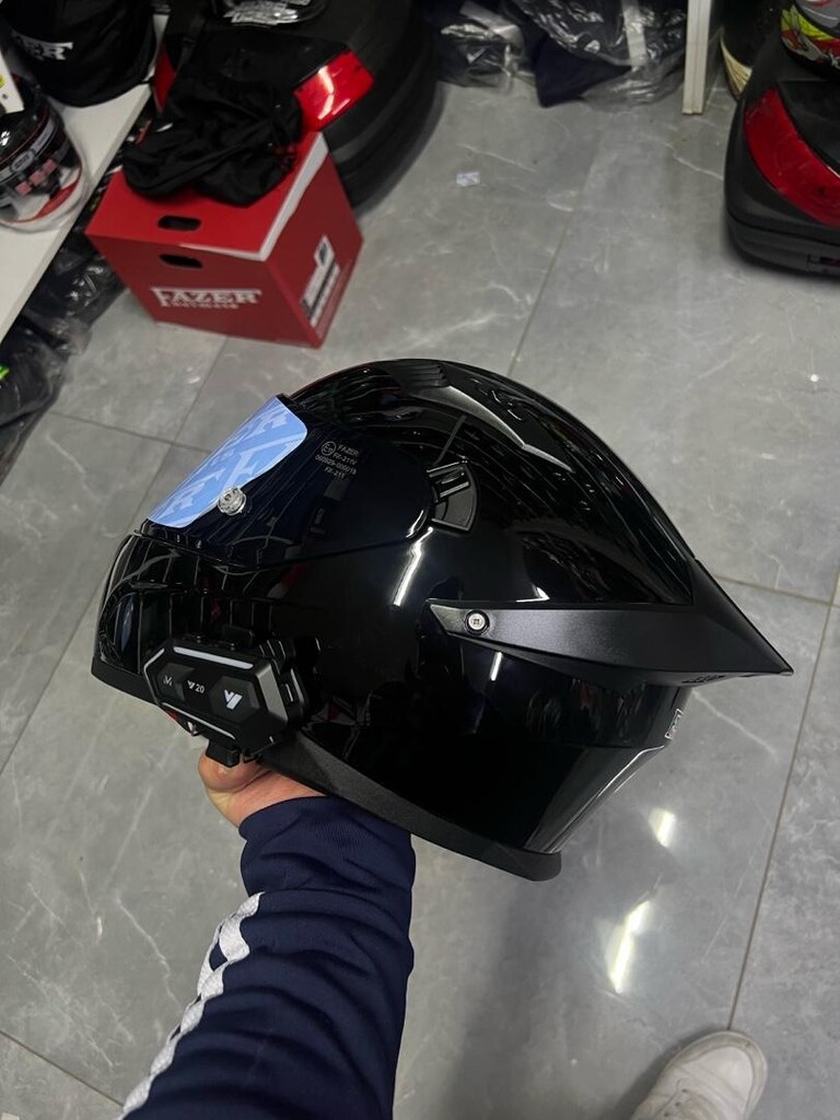 interkomlu motor kaskı