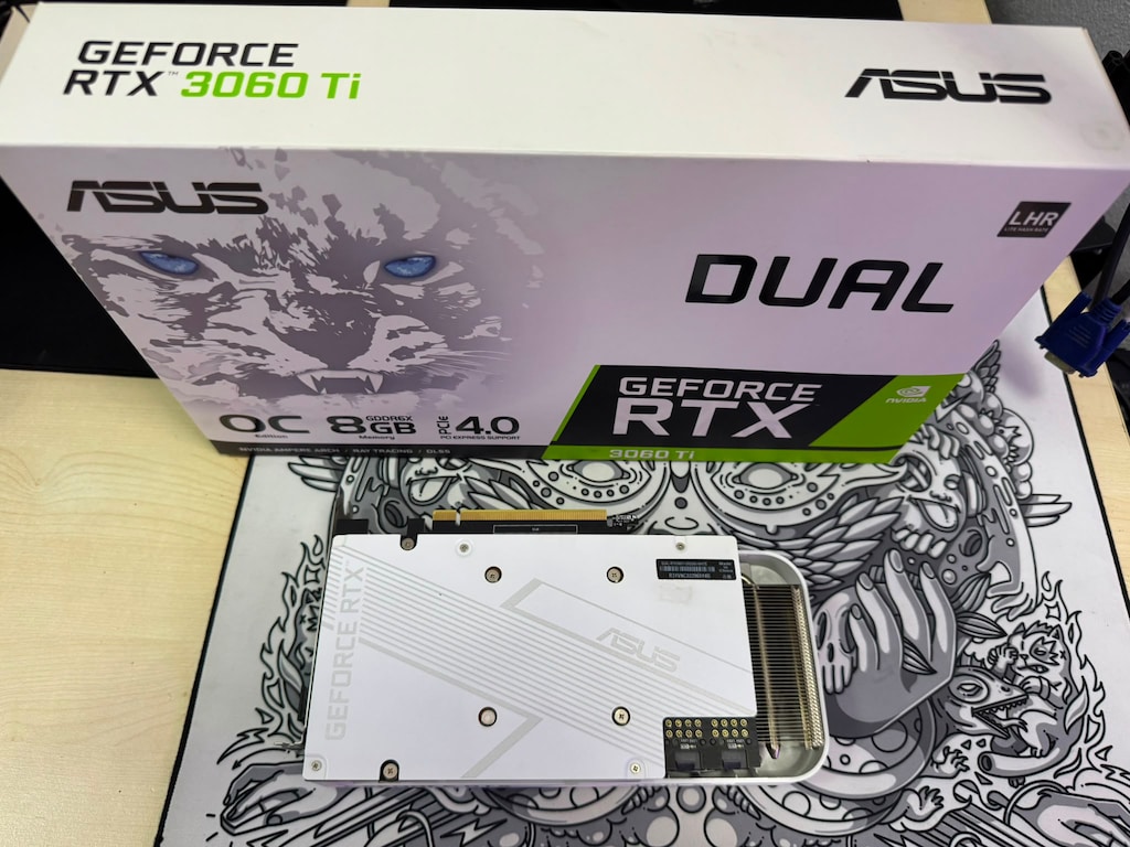 ASUS DUAL GeForce RTX 3060 Ti WHITE OC 8GB GDDR6X 256Bit Nvidia - 4
