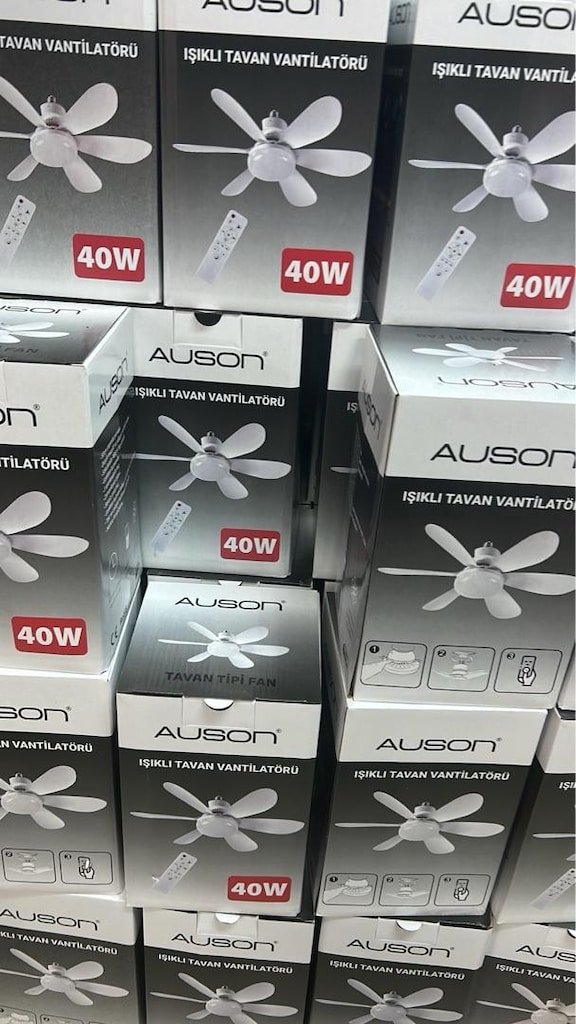 ampül vantilatör tavan tipi 40w 6 kanat ampul pervane - 4
