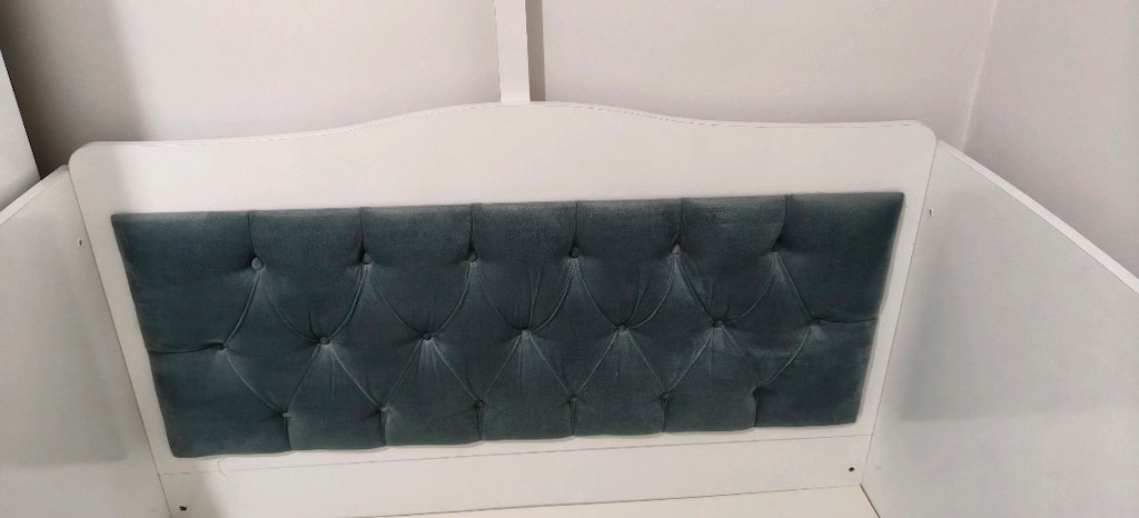 kapitoneli mdf bebek sallanır beşik - 3
