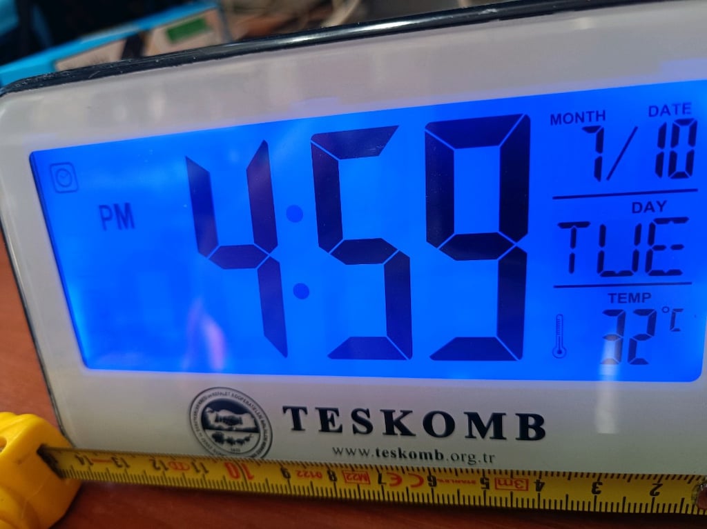 Dijital Masa Saati hareketli Alarm Işık - 4