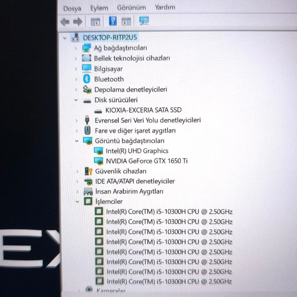 Casper Excalibur / 4 Gb Gtx1650ti / 16 Ram / 500 Ssd / Gaming Laptop - 11