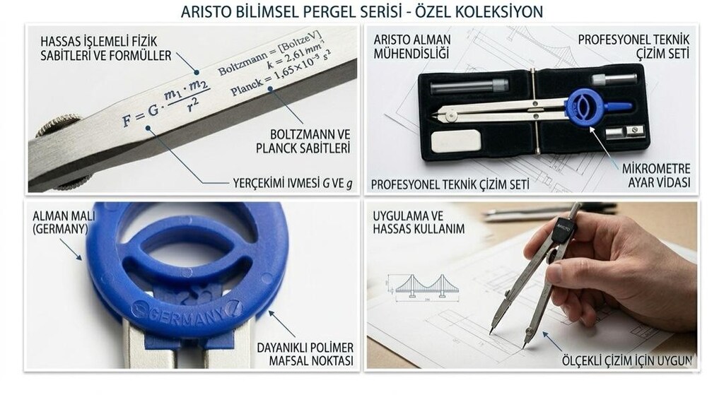 Nadir Aristo Bilimsel Formüllü Pergel (90s Özel Üretim)