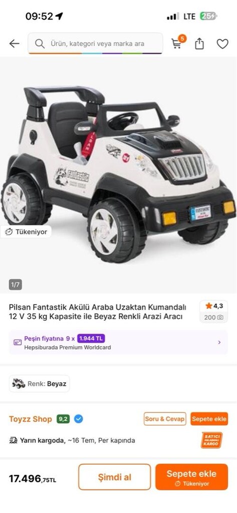 Pilsan 12V akülü uzaktan kumandalı - 9