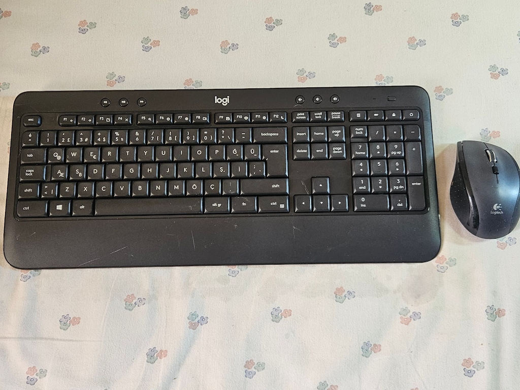Logitech K540 kablosuz klavye fare M705 mause seti, - 2