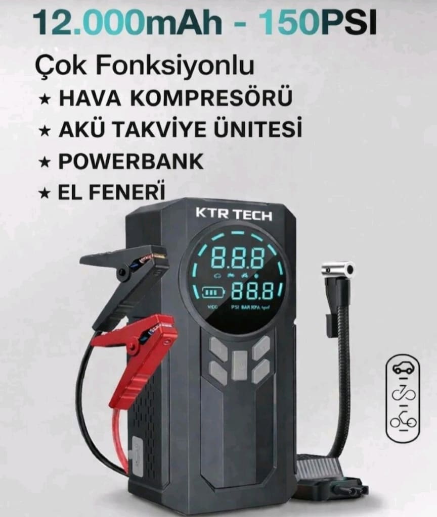 Akü Takviye lastik Şişirme Cihazı